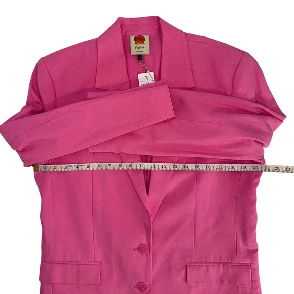 New NWT Farm Rio Pink Blazer Size Small - Picture 6 of 13